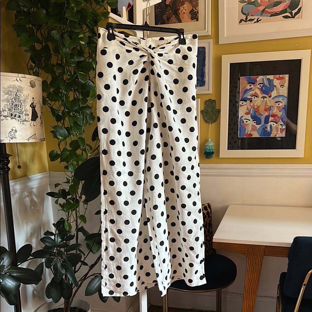 H&M Black and White Polka Dot Trousers